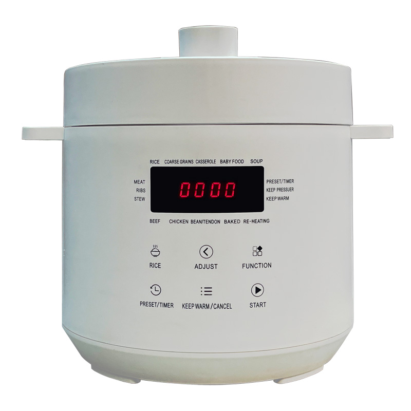 This modern Korean rice cooker's touch control panel is also a